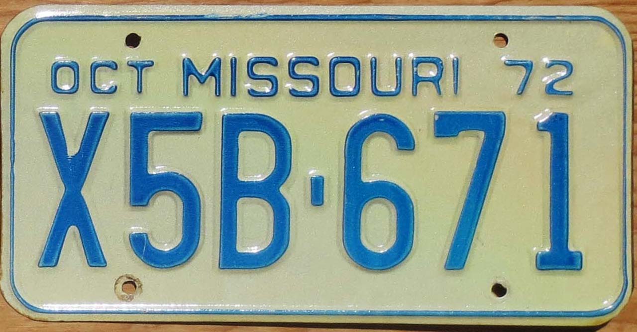 Missouri Product Categories Automobile License Plate Store