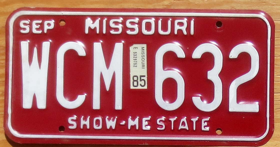 Missouri Product Categories Automobile License Plate Store