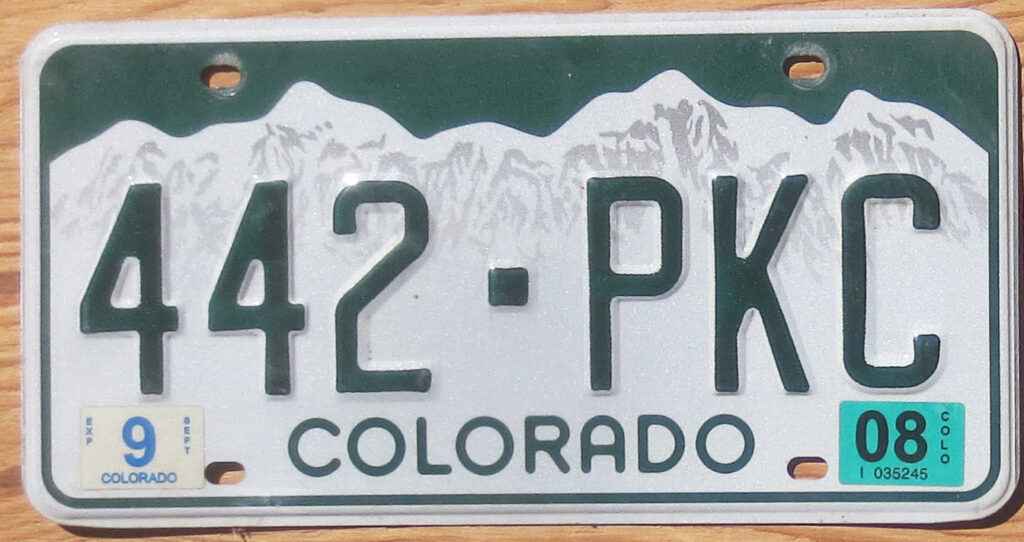 Colorado | Product categories | Automobile License Plate Store ...