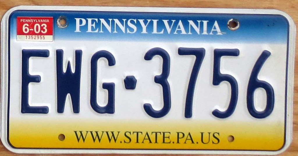 Pennsylvania Product categories Automobile License Plate Store