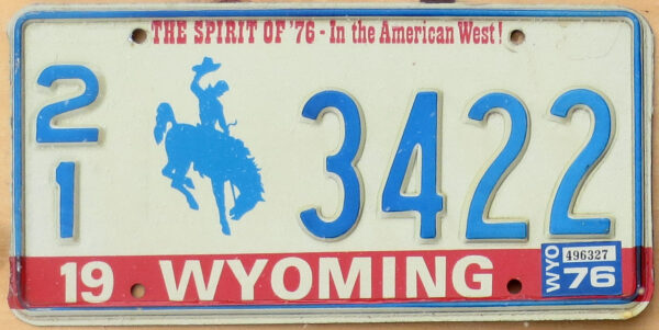 1976 Wyoming vg+