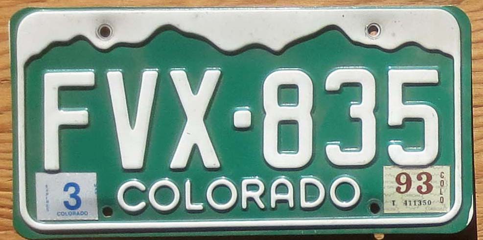 Colorado | Product categories | Automobile License Plate Store ...