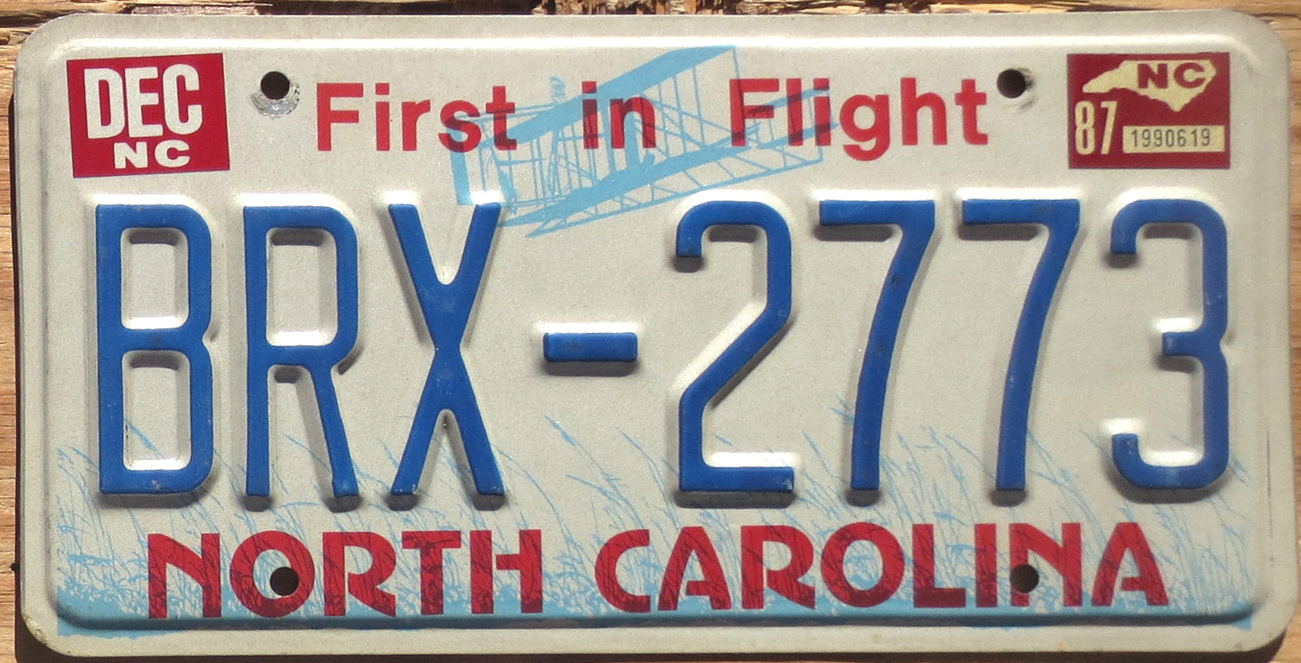 1987 North Carolina vg+ | Automobile License Plate Store: Collectible ...