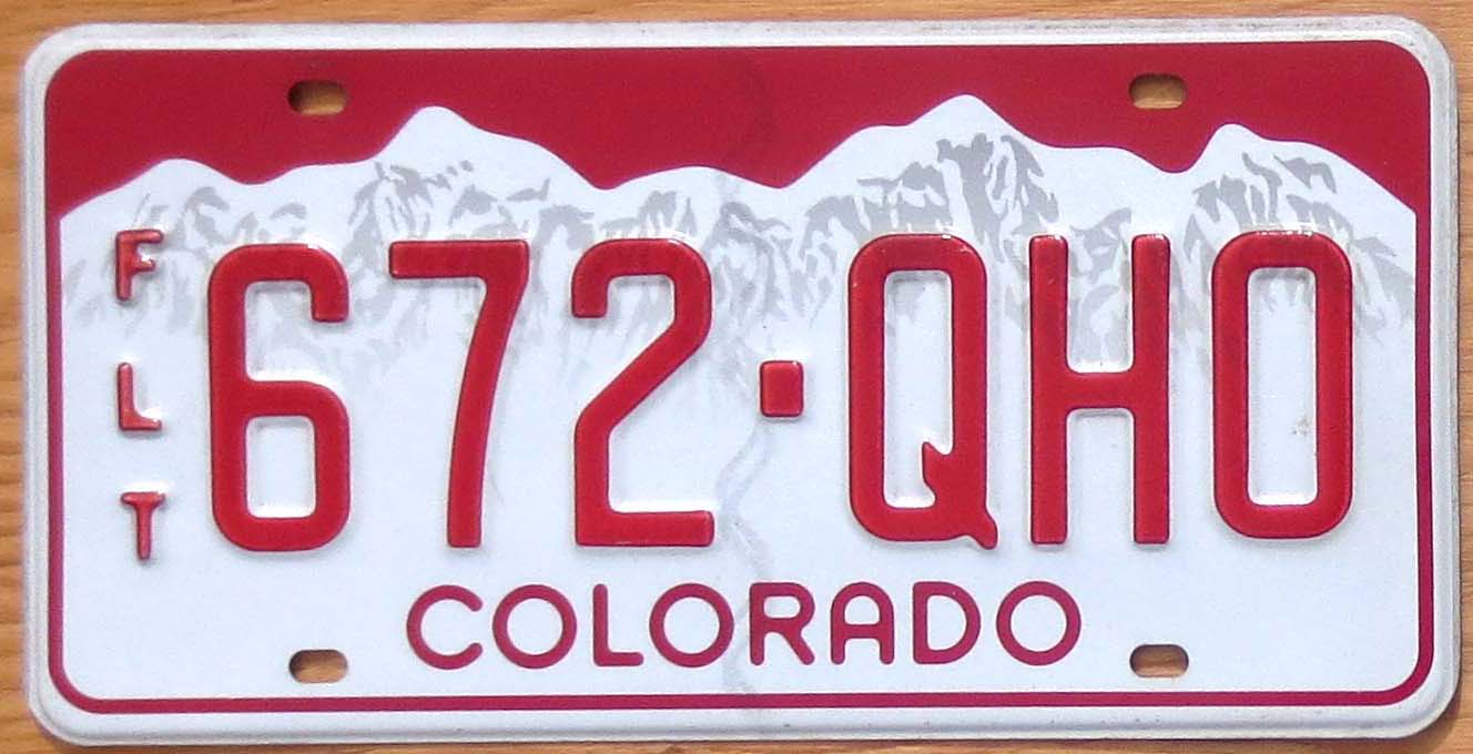 Colorado fleet vg-ex | Automobile License Plate Store: Collectible ...