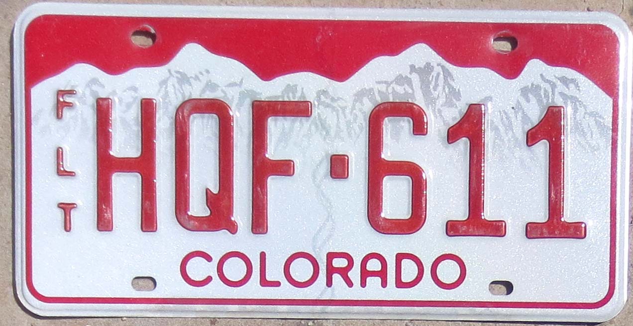 Colorado fleet vg+ | Automobile License Plate Store: Collectible ...