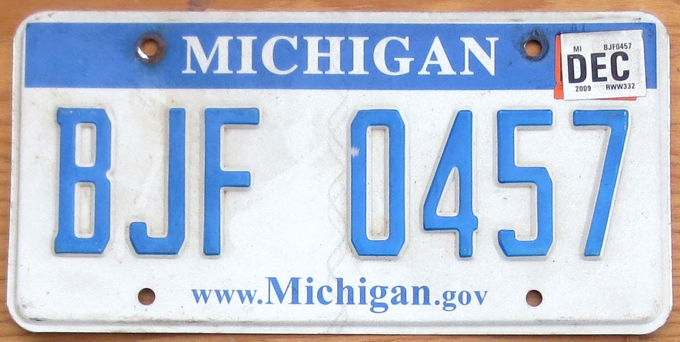 2009 Michigan vg- | Automobile License Plate Store: Collectible License ...