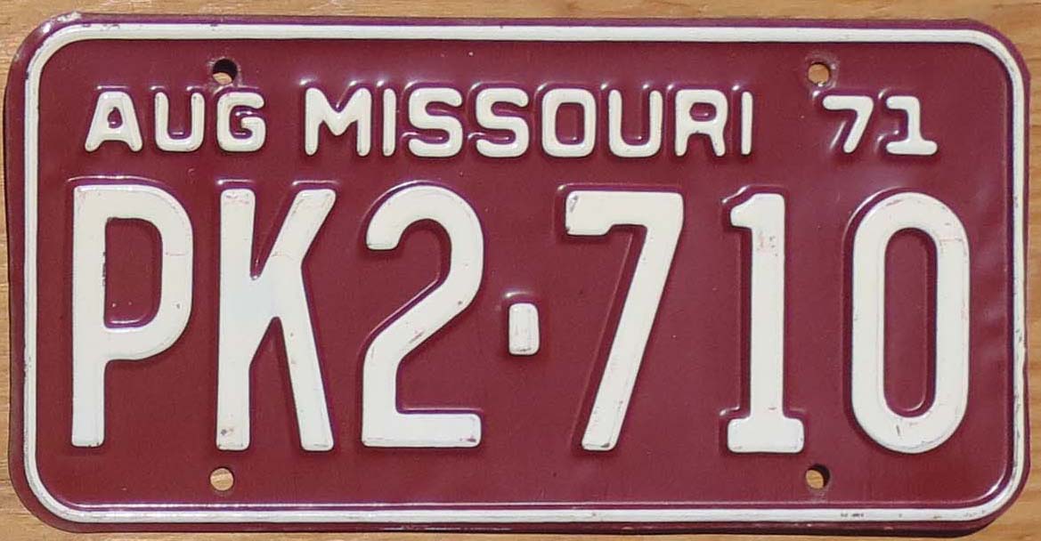 Missouri | Product categories | Automobile License Plate Store