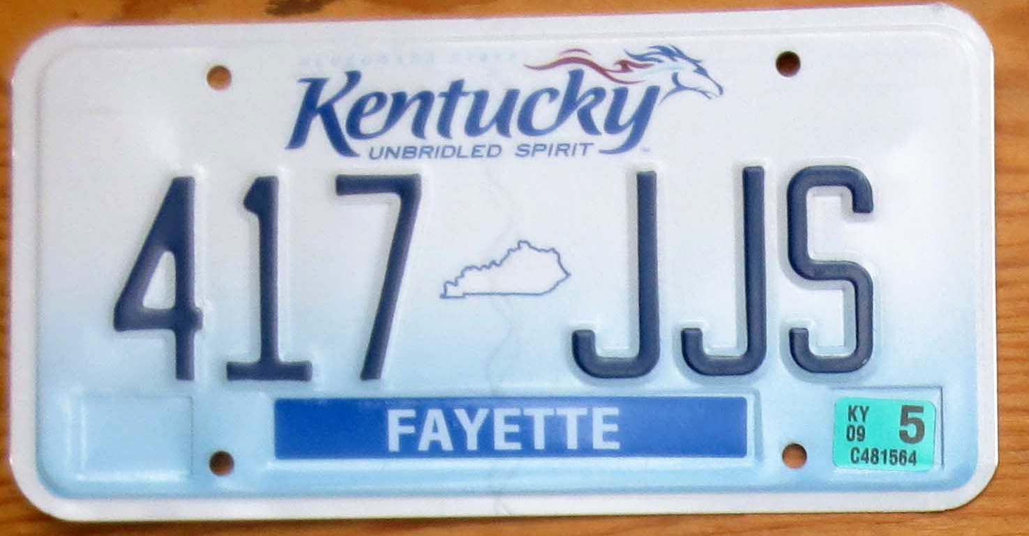 2009 Kentucky nearly mint | Automobile License Plate Store: Collectible