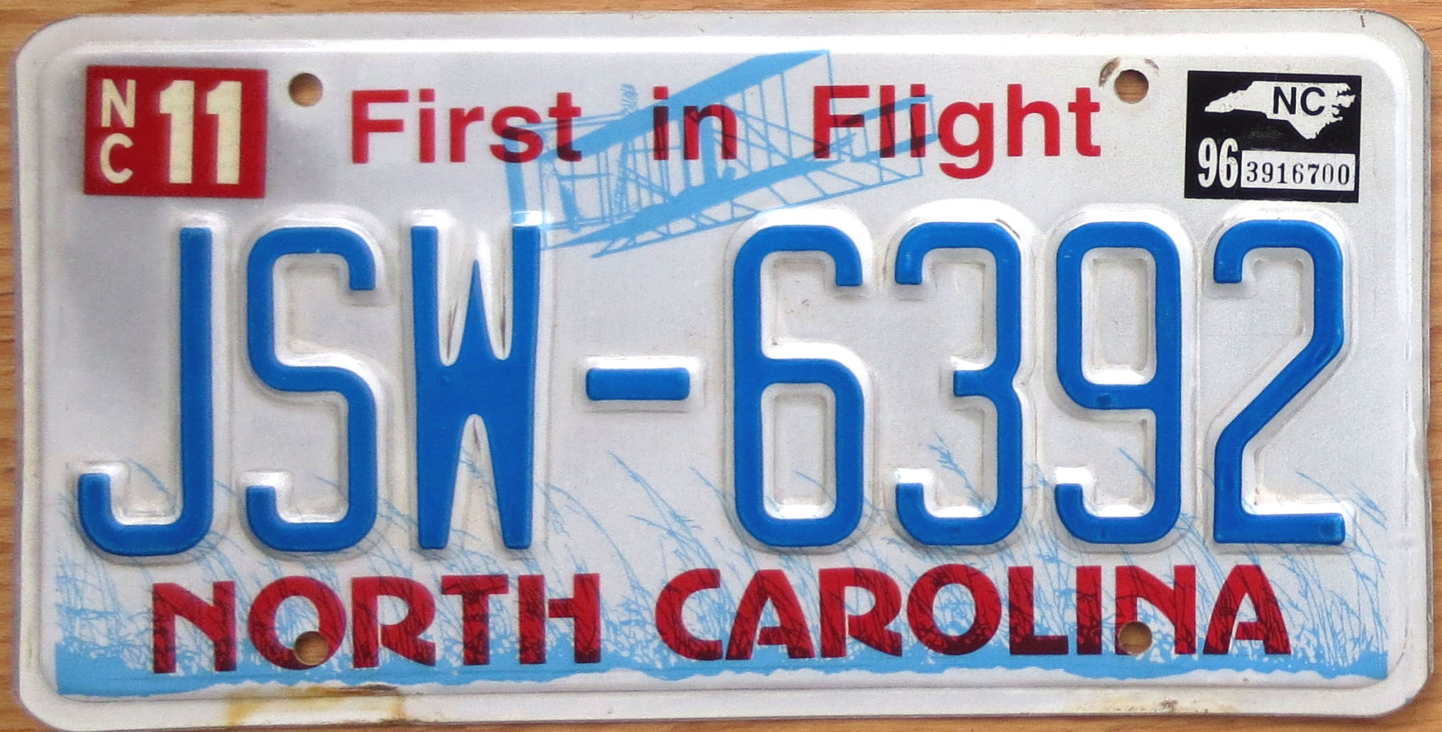 1996 North Carolina vg | Automobile License Plate Store: Collectible ...