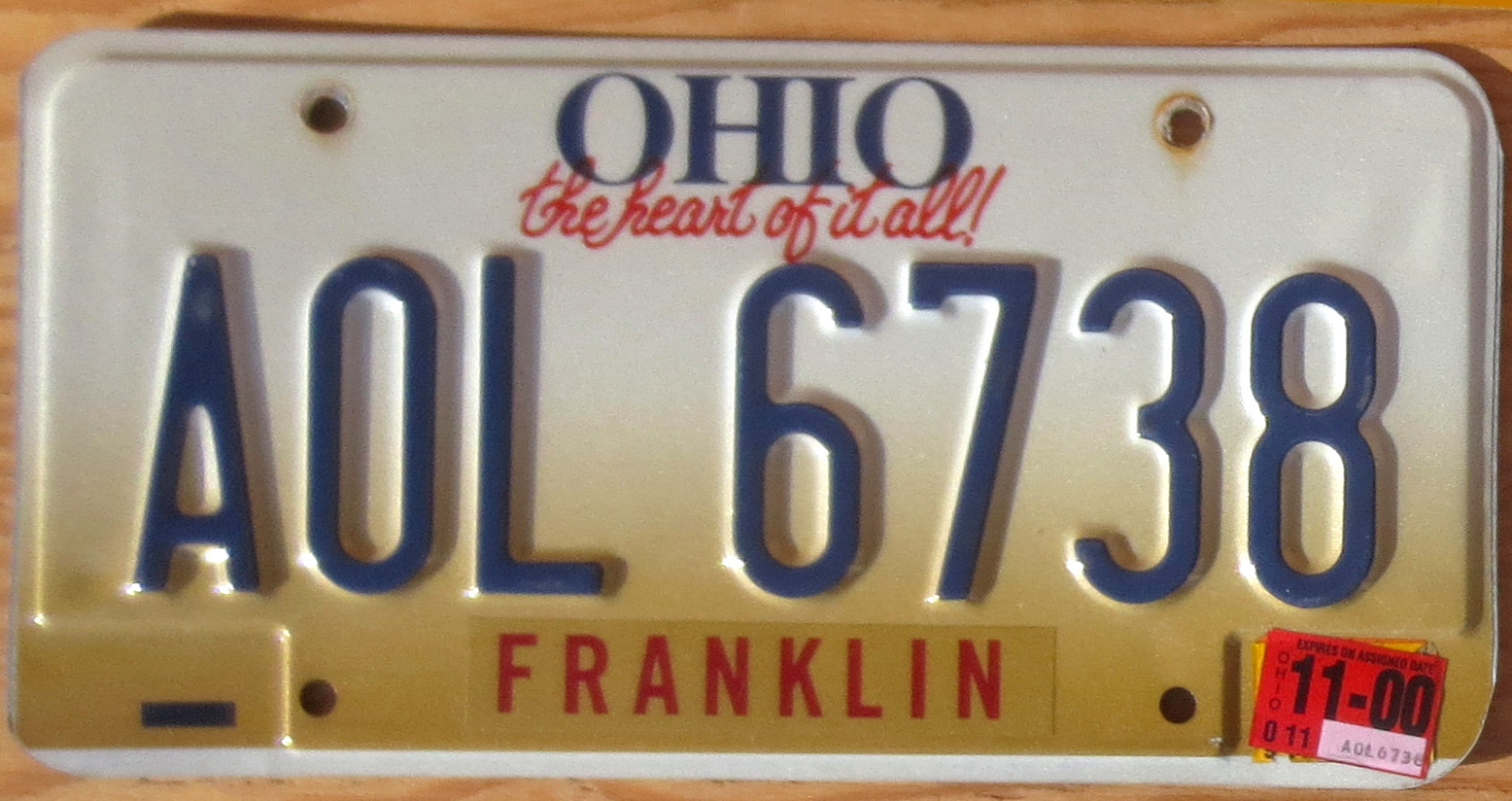 2000-ohio-vg-automobile-license-plate-store-collectible-license