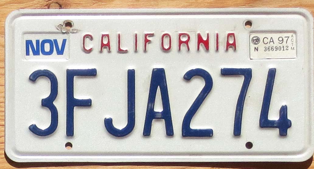 california license plate o or 0