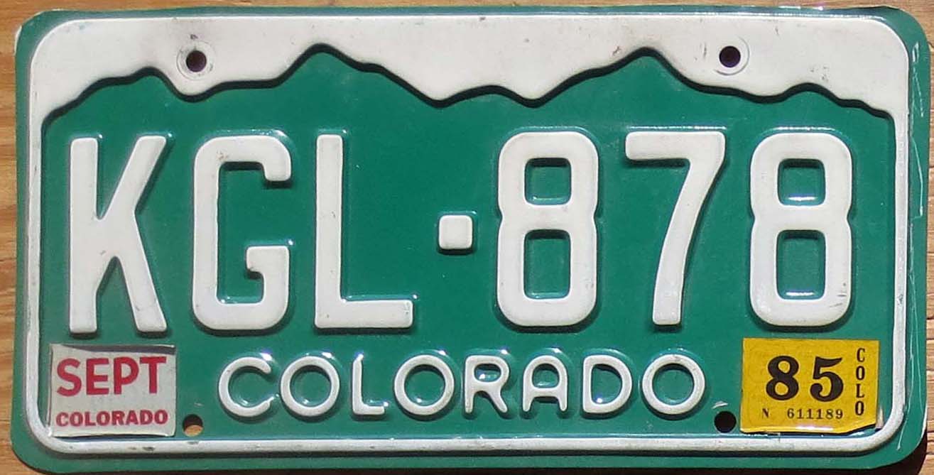 Colorado | Product categories | Automobile License Plate Store ...