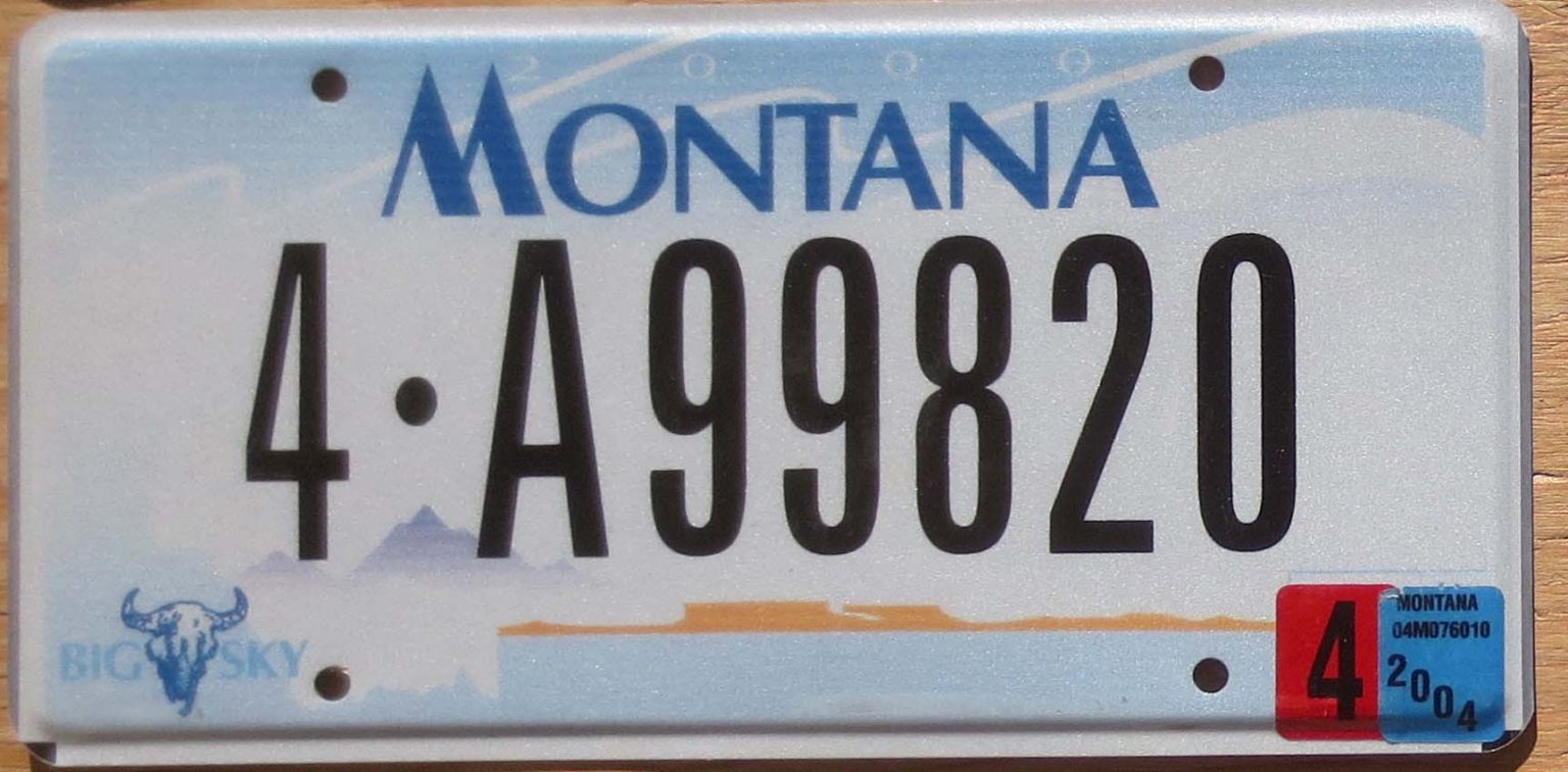 Montana | Product categories | Automobile License Plate Store ...