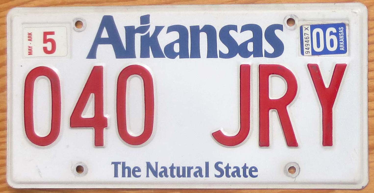 2006 Arkansas vg- | Automobile License Plate Store: Collectible License