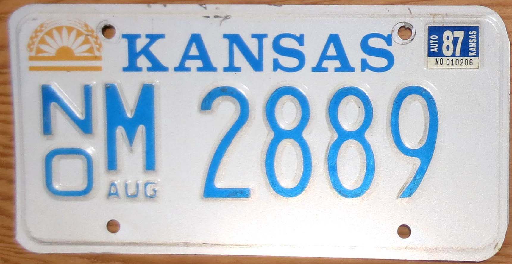 Front License Plates Kansas at Charles Wilson blog