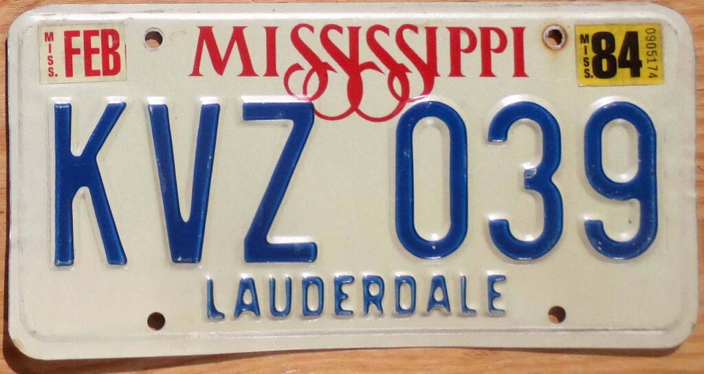 Mississippi | Product categories | Automobile License Plate Store