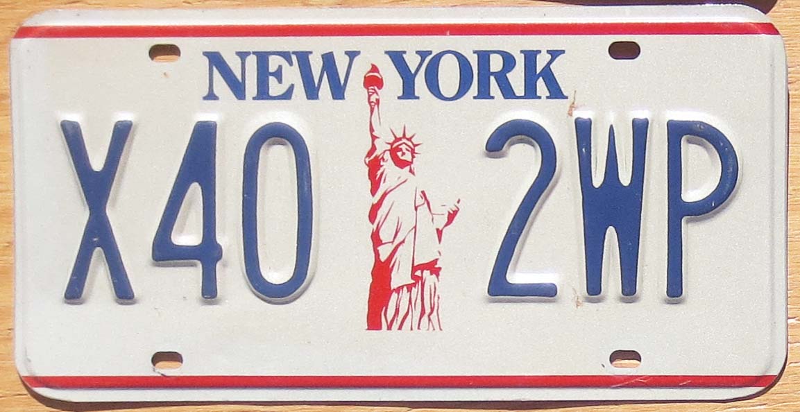 New York Liberty base vg-ex | Automobile License Plate Store ...