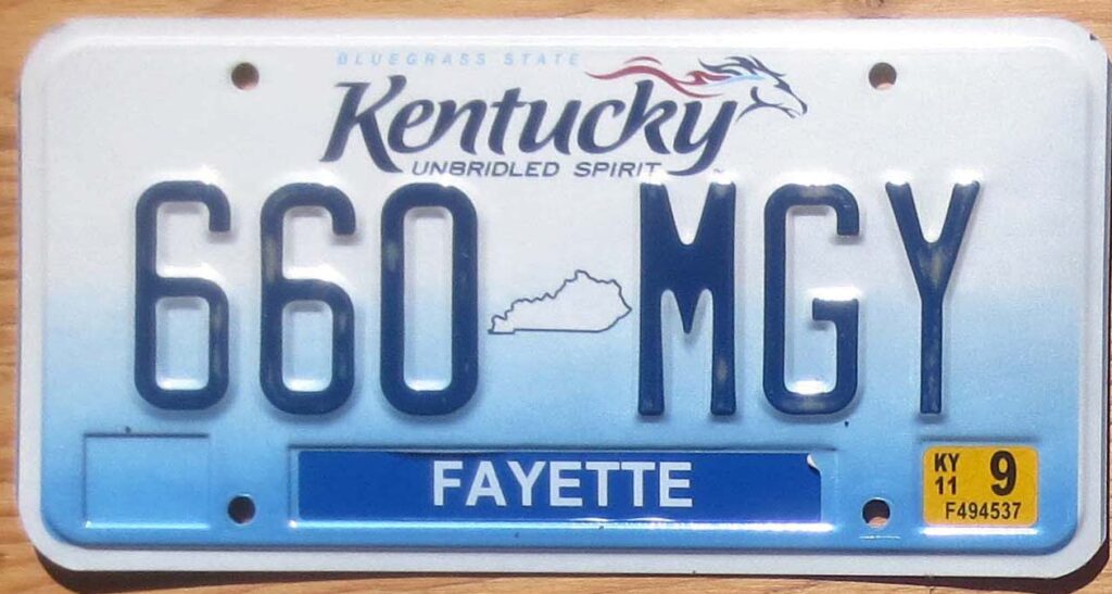 2011 Kentucky exc | Automobile License Plate Store: Collectible License