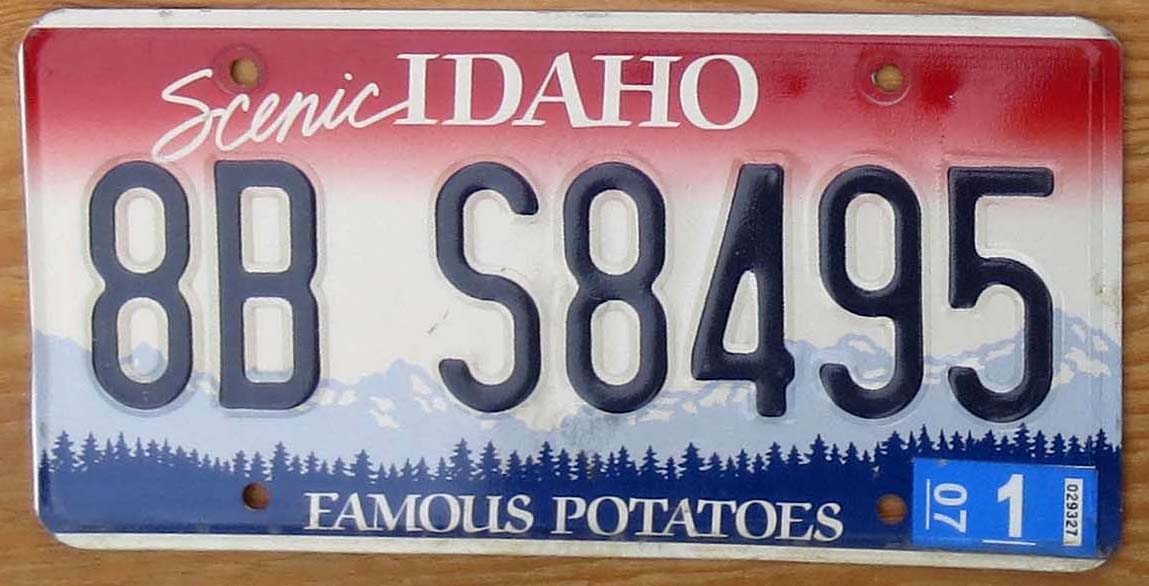 Idaho | Product categories | Automobile License Plate Store ...