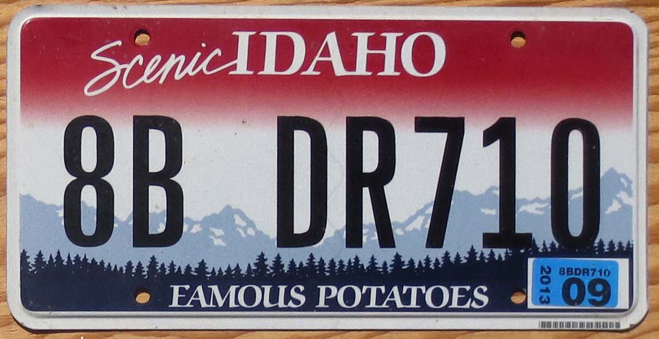 Idaho | Product categories | Automobile License Plate Store ...