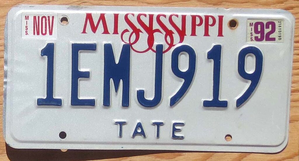 Mississippi | Product categories | Automobile License Plate Store