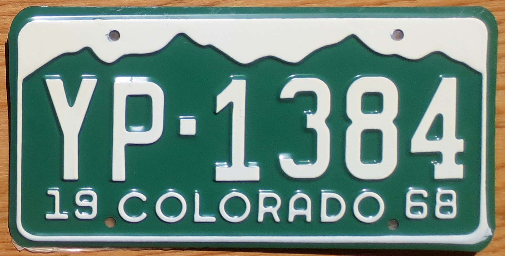 1968 Colorado mint | Automobile License Plate Store: Collectible ...