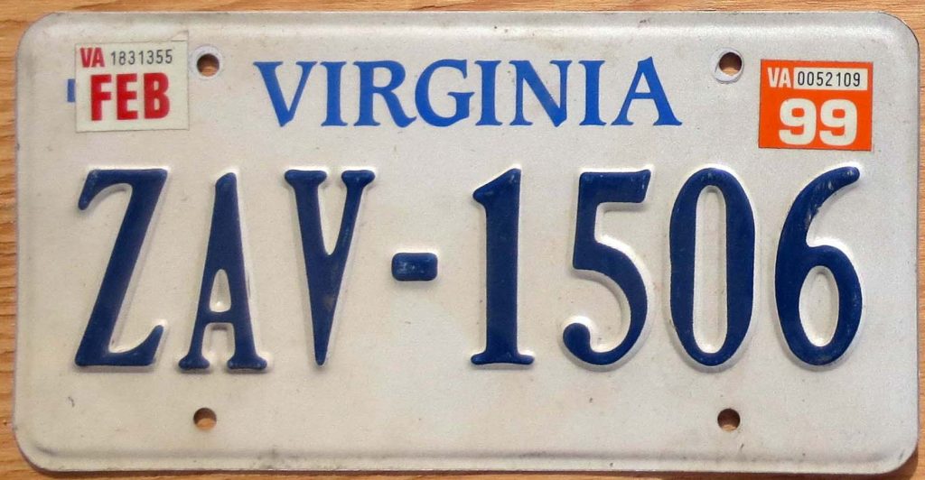 Virginia Product categories Automobile License Plate Store