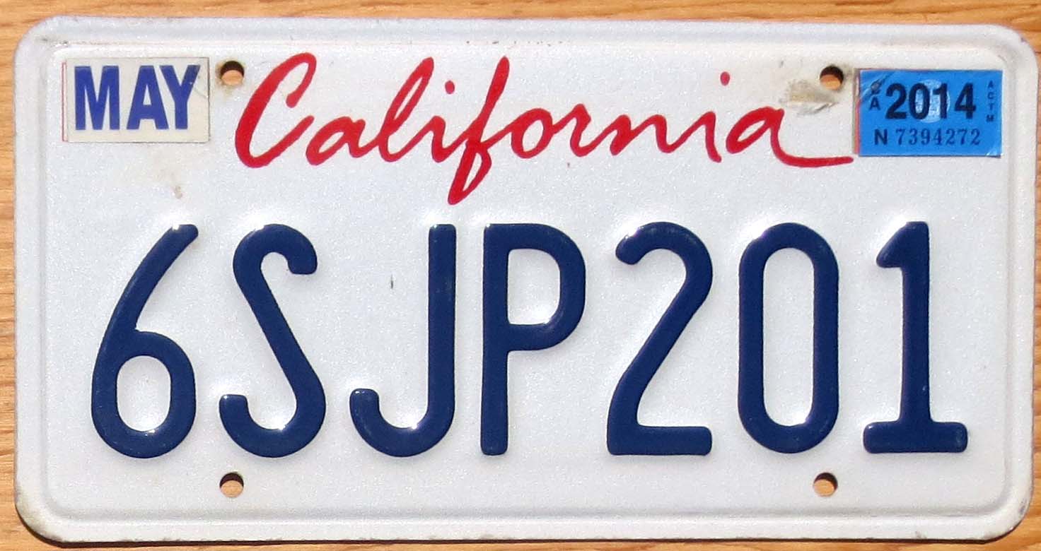 look up license plate owner california