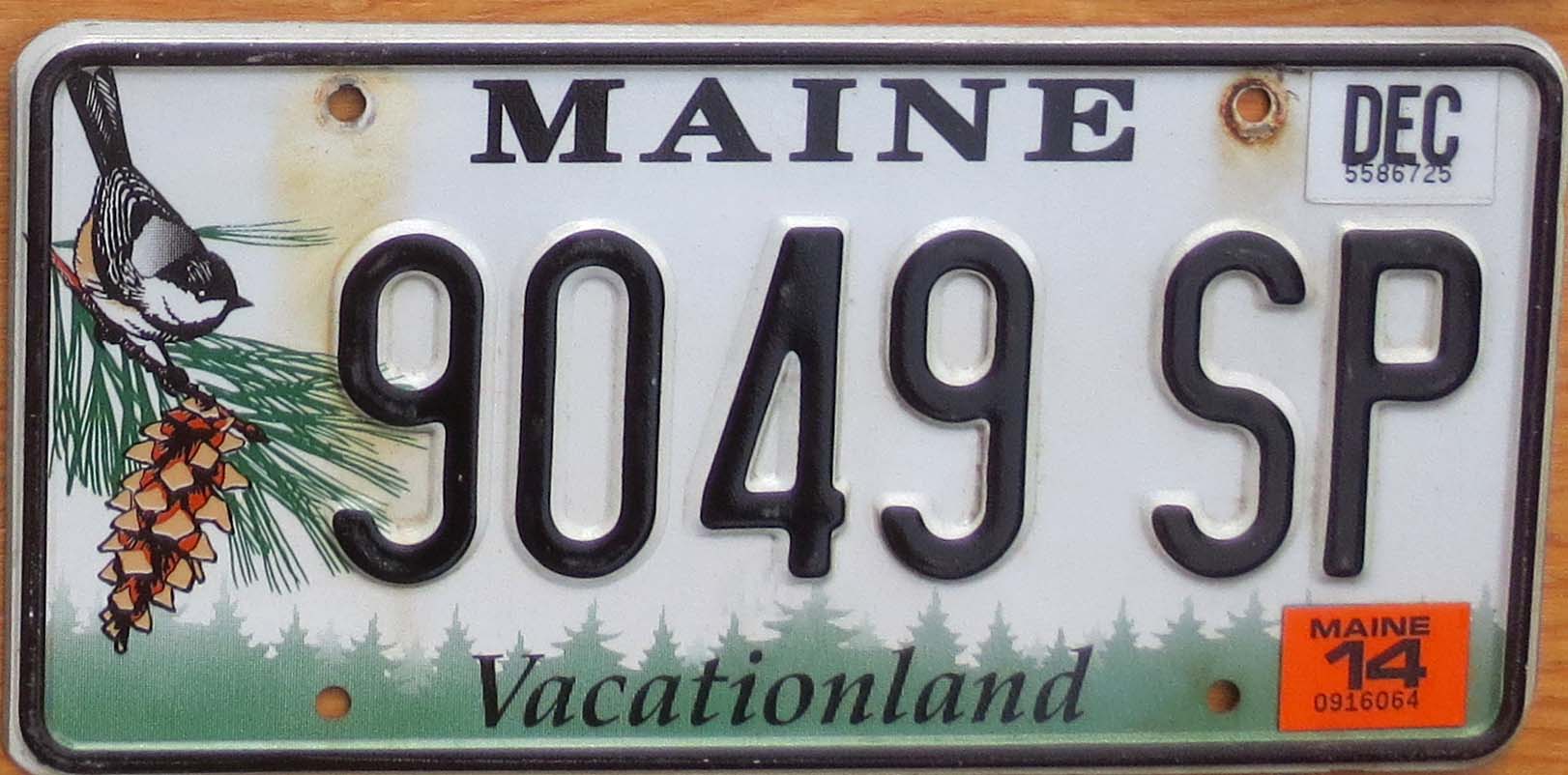 2014 Maine vg- | Automobile License Plate Store: Collectible License ...