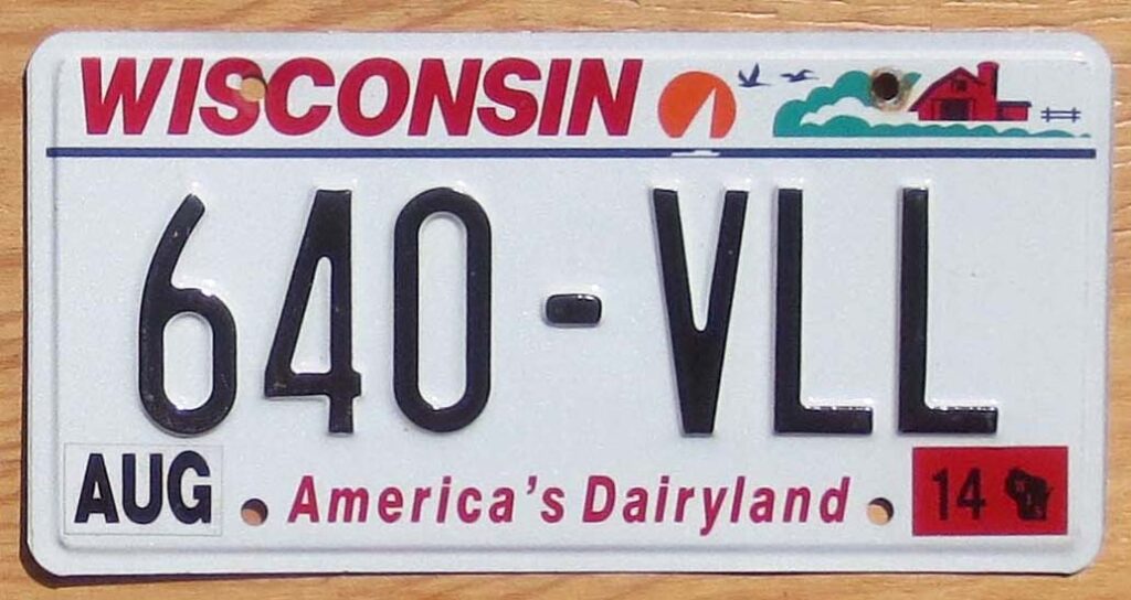 Wisconsin Product categories Automobile License Plate Store