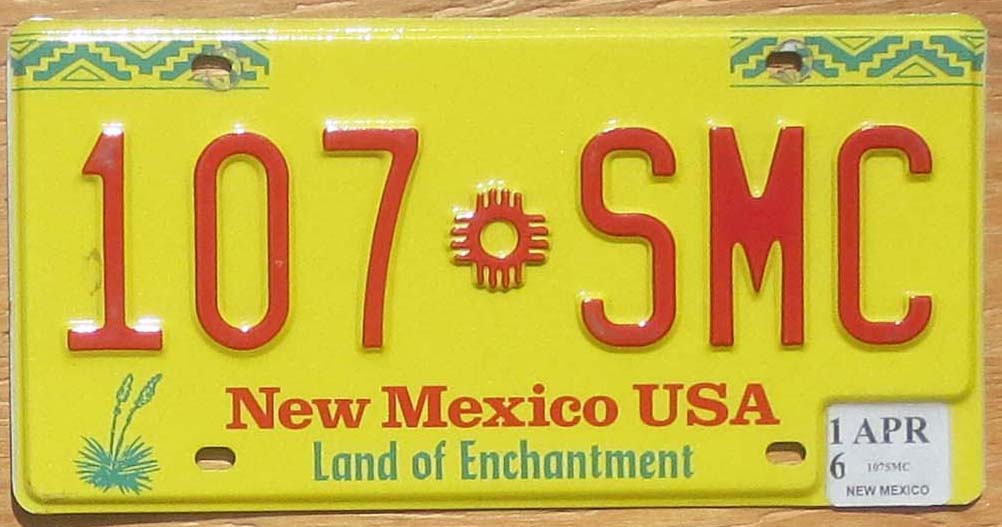 2016 New Mexico vg | Automobile License Plate Store: Collectible ...