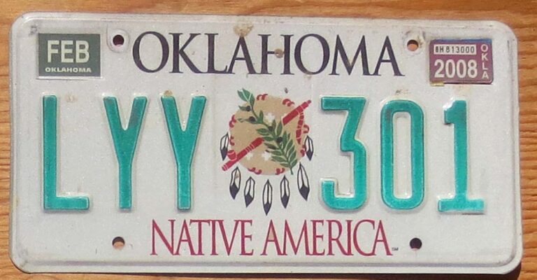 2008 Oklahoma vg - Automobile License Plate Store: Collectible License ...