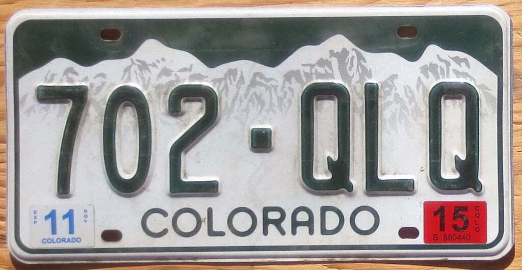 Colorado | Product categories | Automobile License Plate Store ...