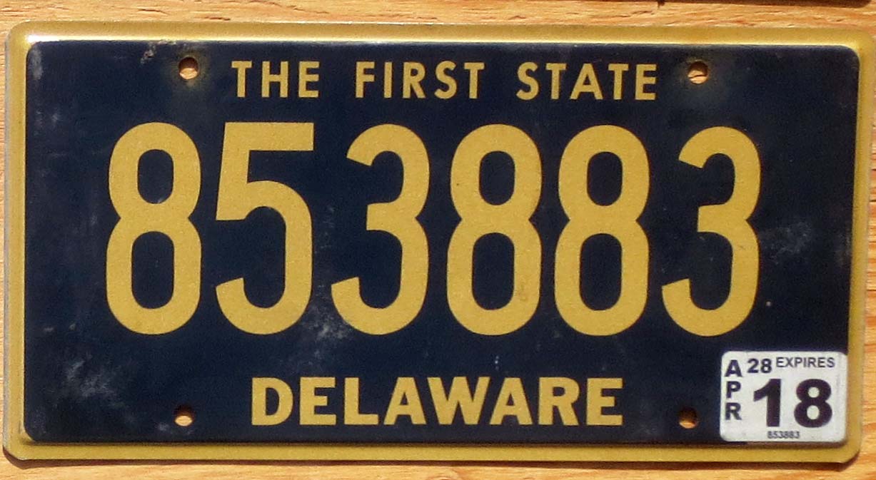 Delaware Product categories Automobile License Plate Store