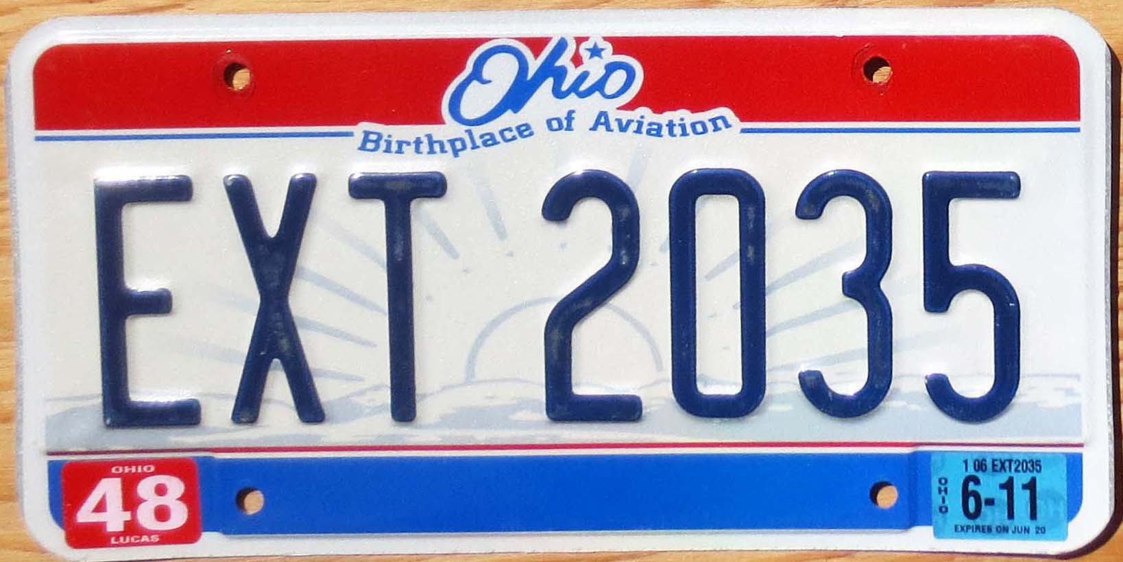 2011 Ohio vg+ | Automobile License Plate Store: Collectible License ...