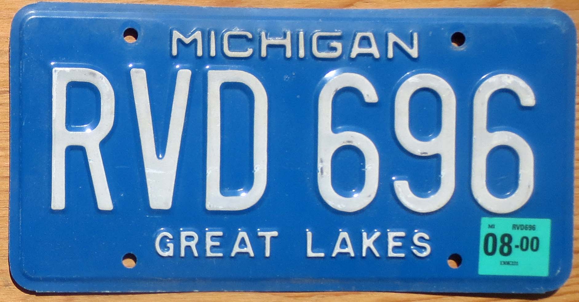 michigan and plate tags and colors