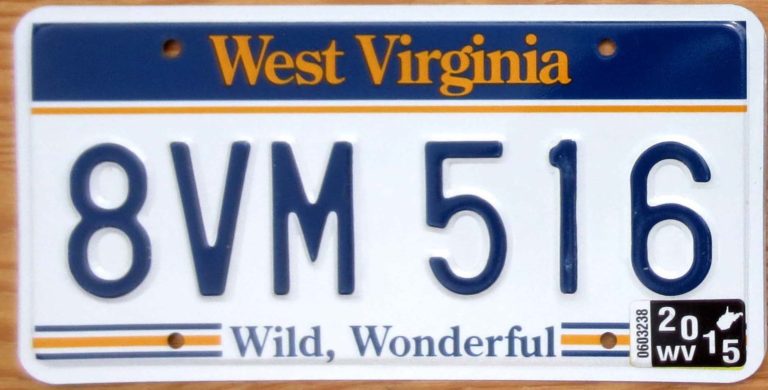 West Virginia | Product categories | Automobile License Plate Store