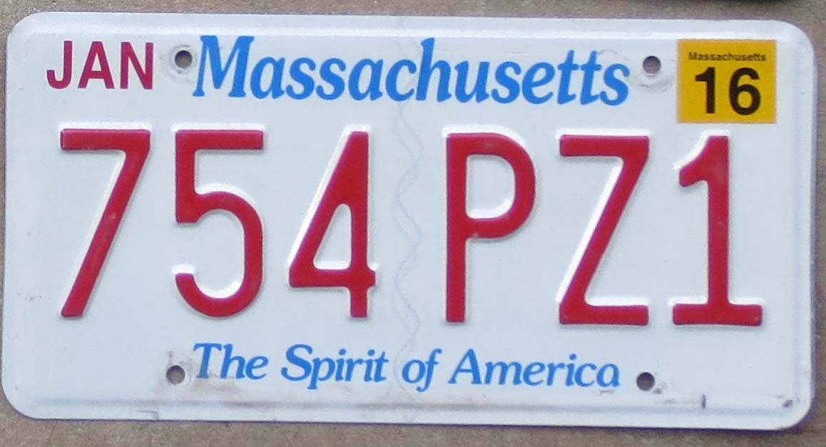 2016 Massachusetts vg Automobile License Plate Store Collectible