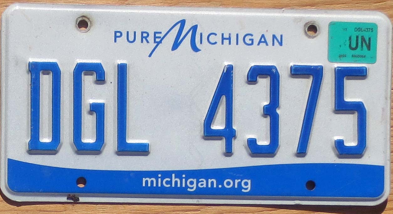 2016 Michigan vg- | Automobile License Plate Store: Collectible License ...