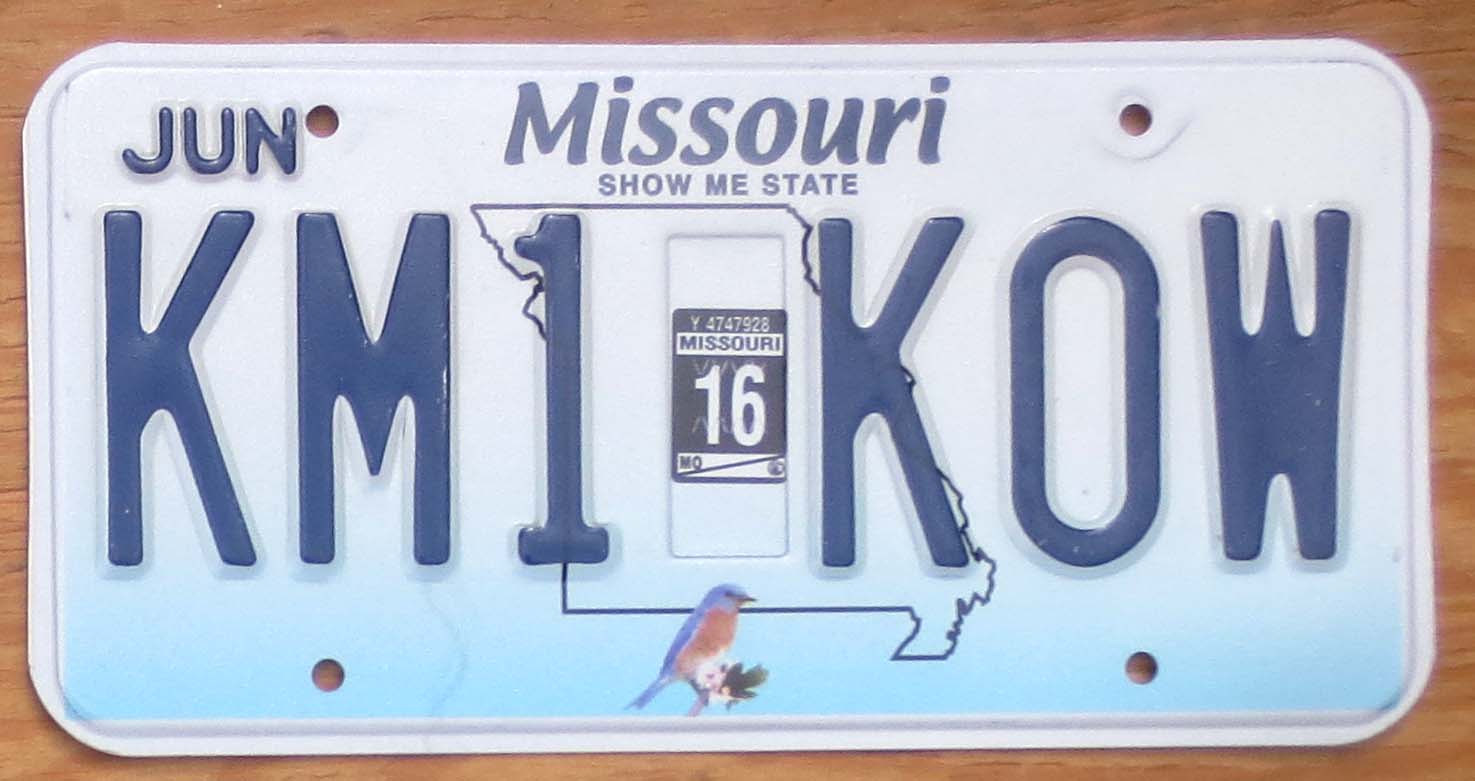 Missouri Product Categories Automobile License Plate Store   Mo16 3 