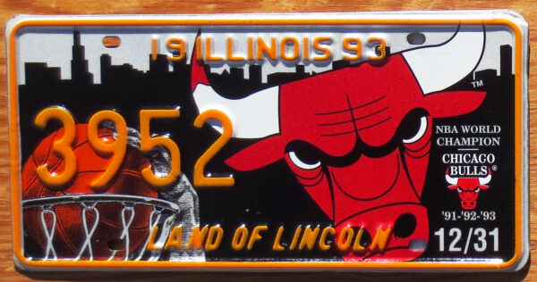 1993 Illinois Chicago Bulls NBA mint