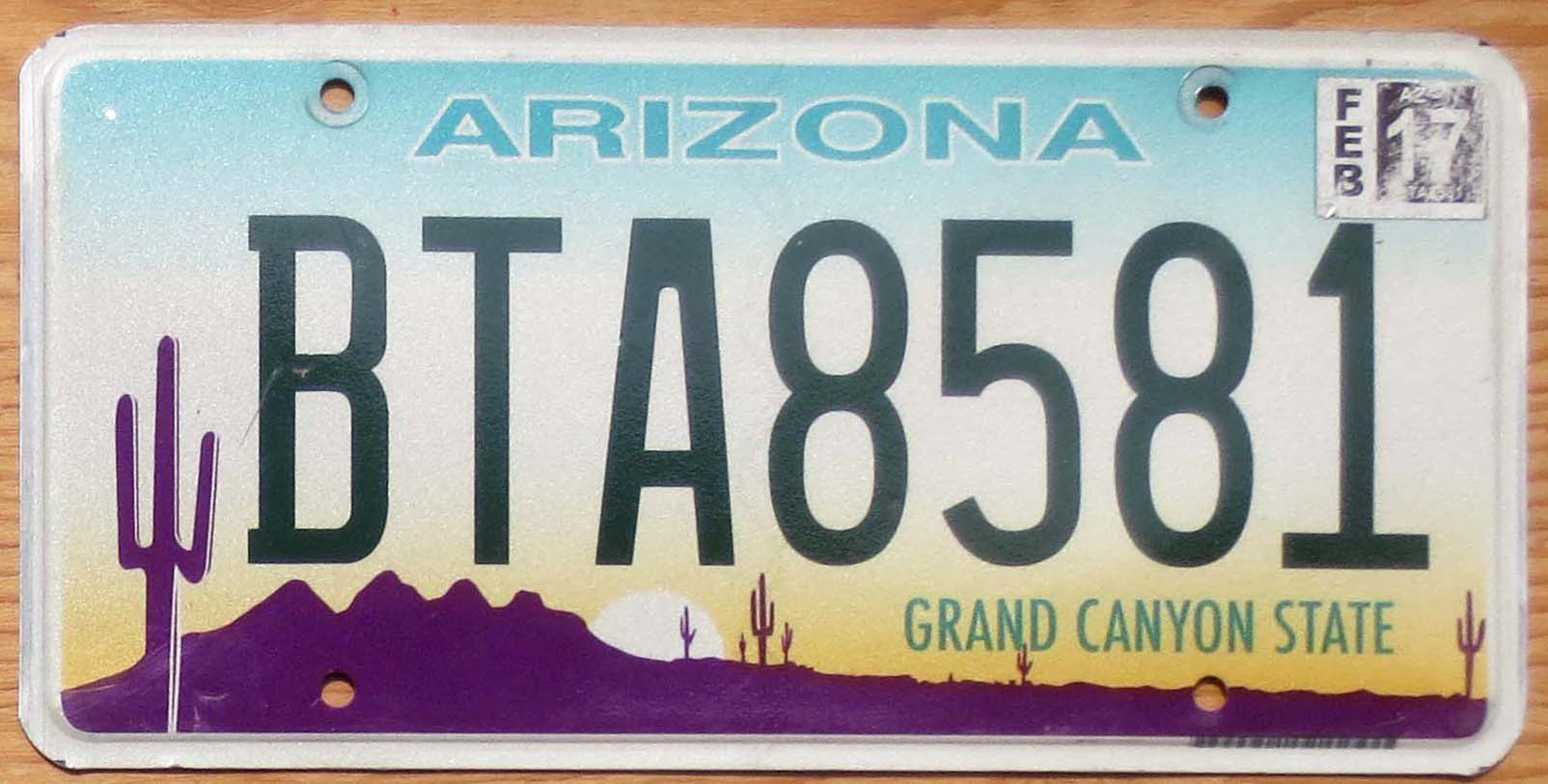 2017 Arizona Vg | Automobile License Plate Store: Collectible License ...