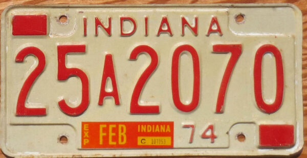 1971 1972 Indiana vg