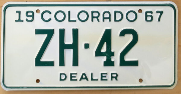 1967 Colorado dealer mint