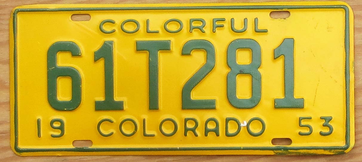 Colorado | Product categories | Automobile License Plate Store ...