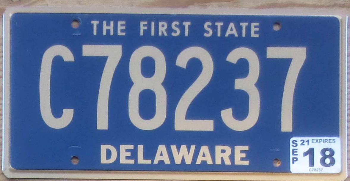 Delaware Product categories Automobile License Plate Store