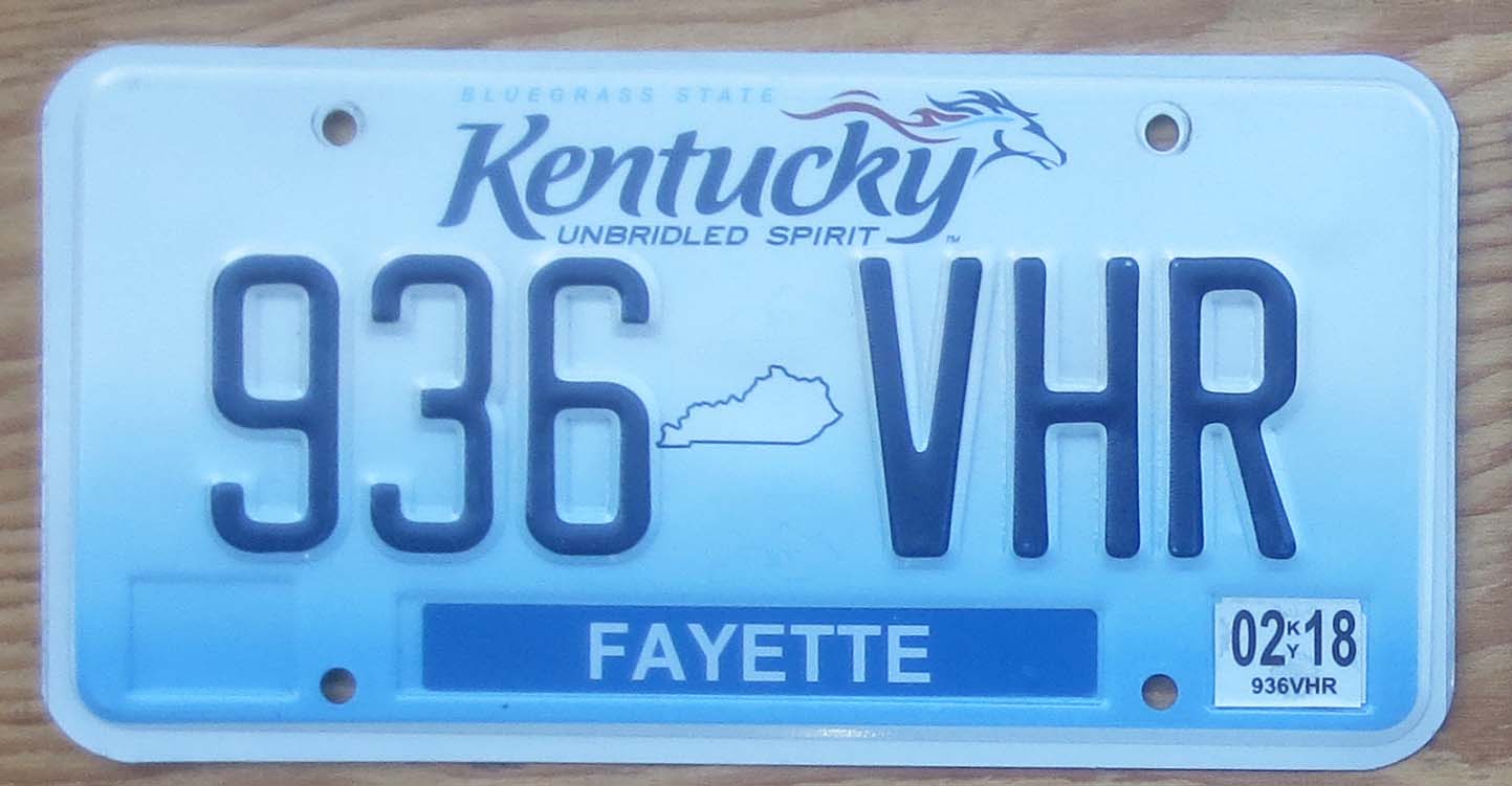 Kentucky | Product categories | Automobile License Plate Store