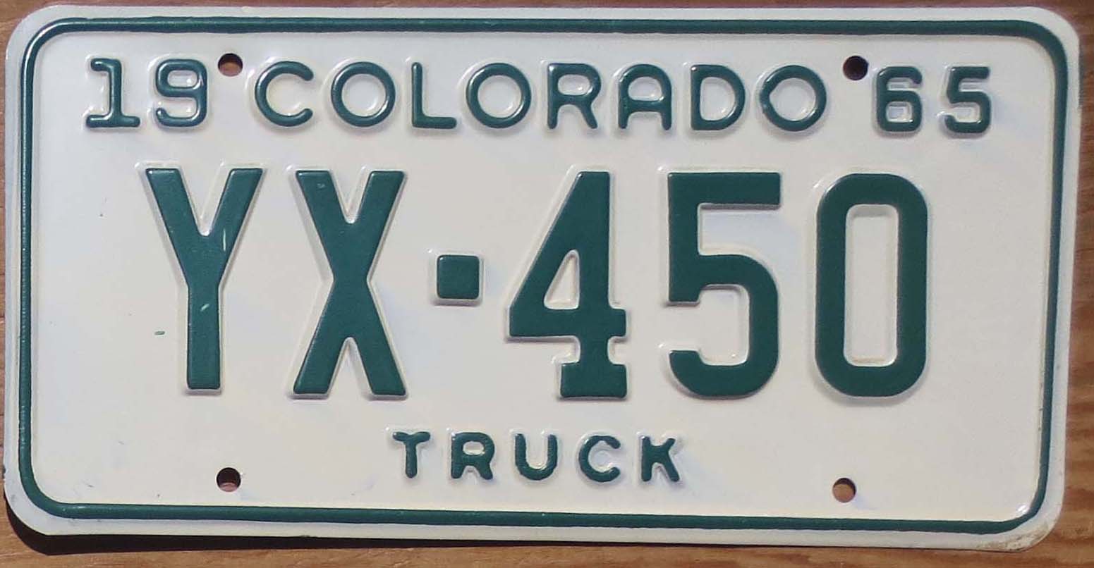 Colorado Truck Plate  Automobile License Plate Store: Collectible