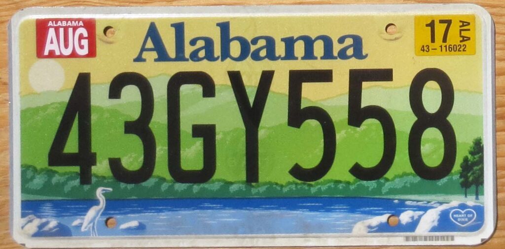 2017 Alabama vg- Automobile License Plate Store: Collectible License ...