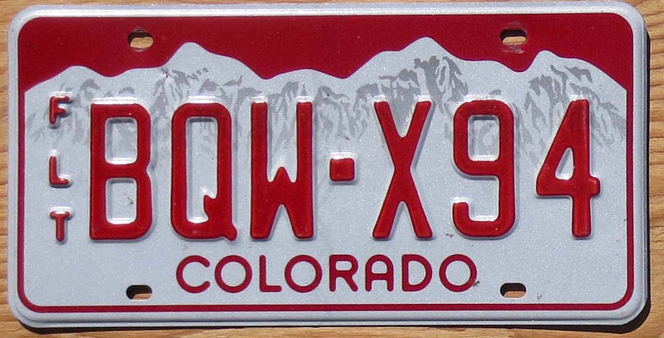 Colorado | Product categories | Automobile License Plate Store ...